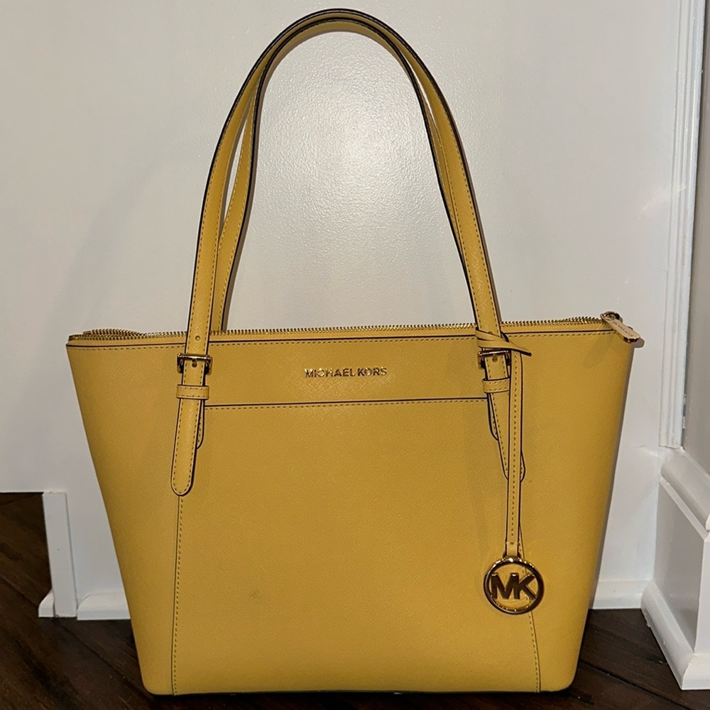 Yellow Michael Kors large purse